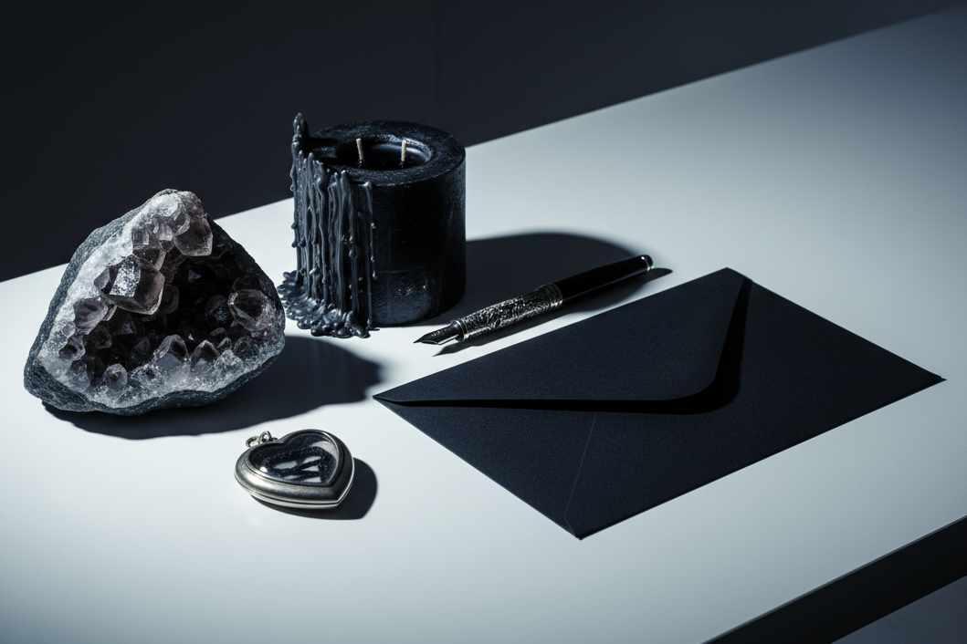 Handwritten 1800s style letter || Black Labyrinth Collection